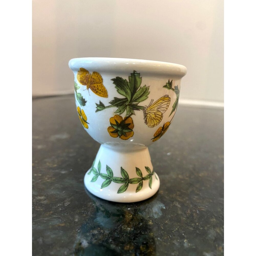 Vintage Portmeirion Botanic Garden Porcelain Egg Coddler, Common Tomentil